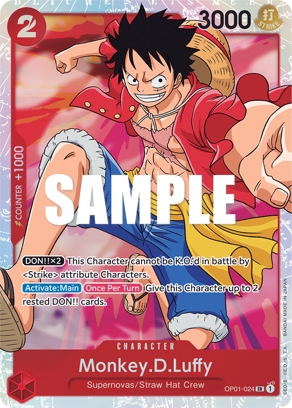Carta One Piece di Monkey D. Luffy